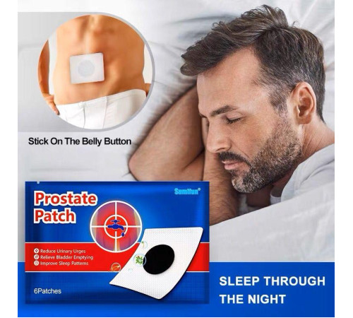 Турмаліновий Урологічний пластир від простатиту Prostatic Patch Вековий Схід (6 шт.)