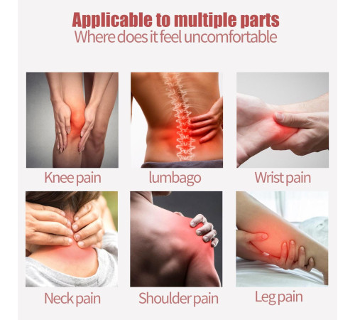 Ортопедичний турмаліновий пластир, що зігріває знеболювальний з Імбиром 12 штук