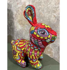 Іграшка Кролик Тибетський Червоний Талісман Амулет Захист у Китайському стилі для захисту та процвітання дому