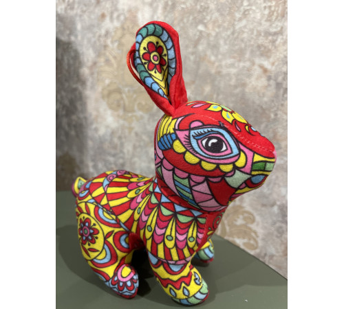 Іграшка Кролик Тибетський Червоний Талісман Амулет Захист у Китайському стилі для захисту та процвітання дому