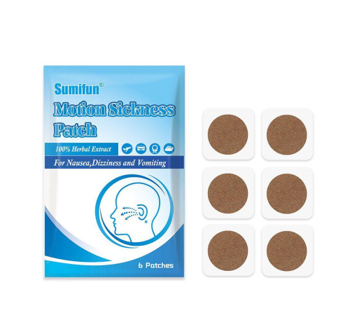 Турмаліновий пластир від заколисування, блювоти та нудоти 6 штук