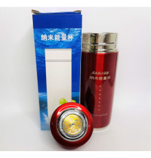 Турмаліновий Стакан із Біофотонами для структурування води червоний із драконом для удачі та здоров'я