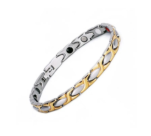 Турмаліновий браслет із позолотою APHRODITE Афродіта 5в1с гематитом для імунітету та нормалізації тиску