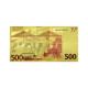 Золота Купюра 500 Євро Президент Зеленський для приваблення Удачі та Багатства 24 каратів