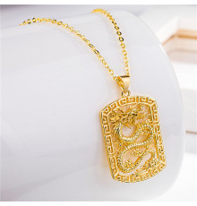 Золота підвіска Сузіря Зеленого Дракона для успіху Удача та правильний вибір часу 9 період