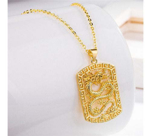 Золота підвіска Сузіря Зеленого Дракона для успіху Удача та правильний вибір часу 9 період