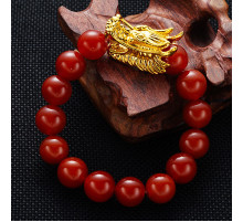 Браслет Голова Дракона з Кинарі Успіх, Захист і Великі Гроші з Сінгапуру на 9 період виконує бажання