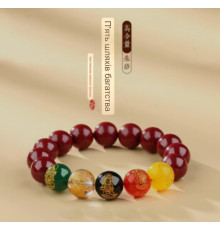 Ексклюзивний Сінгапурський Браслет із Кинарі П'ять Джамбал із сакральними мантрами 5 Супер Багатств 9 період