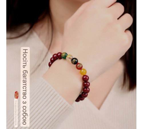 Ексклюзивний Сінгапурський Браслет із Кинарі П'ять Джамбал із сакральними мантрами 5 Супер Багатств 9 період