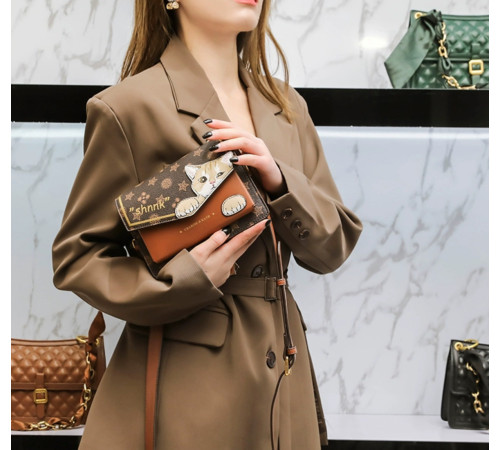 Брендова Сумка з Чотирилисним Клевером і Щасливий Кіт Манекі для Подвійної удачі