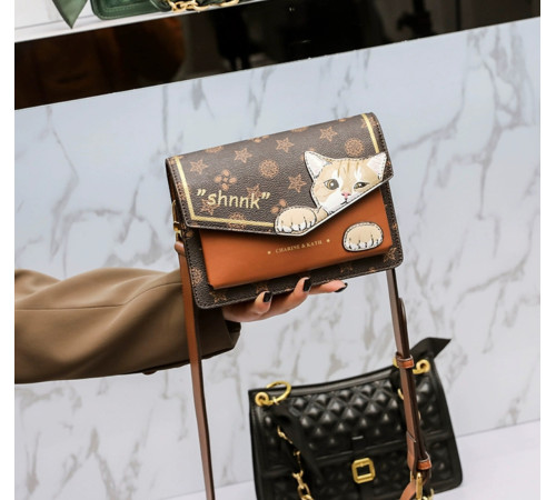 Брендова Сумка з Чотирилисним Клевером і Щасливий Кіт Манекі для Подвійної удачі