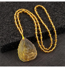 Турмалінова з Топазом Підвіска Жовтий Джамбала для Багатства, процвітання, Успіху в Бізнесі та Захисту Непал