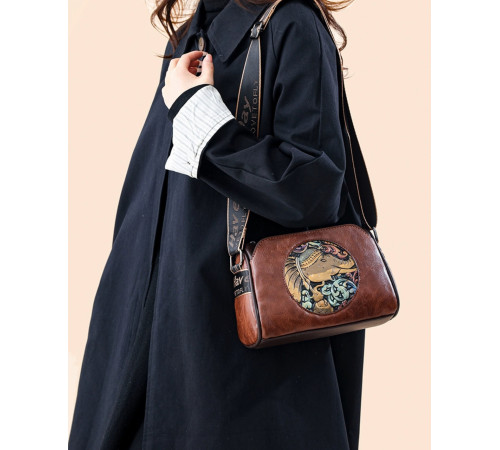 Брендова сумка із зображенням Слон Амулет Багатства, що приваблює удачу для приваблення грошей коричневий колір