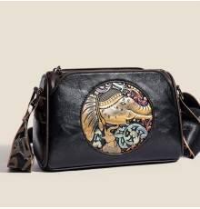 Брендова сумка із зображенням Слон Амулет Багатства, що приваблює удачу для приваблення грошей чорний колір