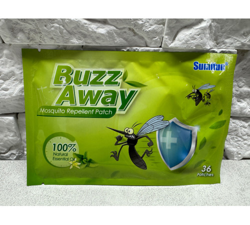 Турмаліновий пластир від комарів для захисту від укусів комарів 36 шт.