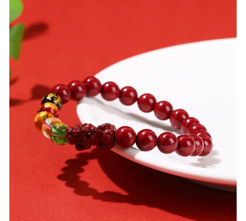 Ексклюзивний Сінгапурський Браслет із Кинарі 5 Джамбал із сакральними мантрами Пі Яо 5 Супер Багатств і удачі