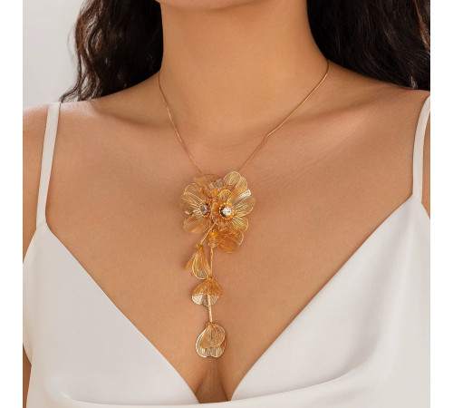 Золота підвіска Francelli з фіанітами клас ААА для Любові та Велика Енергія й обертання Удачі