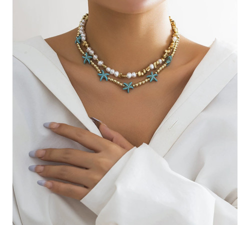 Вінтажне Малазійське коралове з бірюзою підвіска на шию морська Зірка і для удачі та Радості