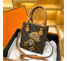 Брендова сумка з Чотирилисним Клевером з Ведмедик Polo Ralph Lauren для удачі та приваблення грошей коричневий