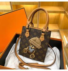 Брендова сумка з Чотирилисним Клевером з Ведмедик Polo Ralph Lauren для удачі та приваблення грошей коричневий