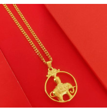 Золота сакральна підвіска Слон Процвітання, Два різновиди Удачі, Здоров'я, Гармонії, Захисти