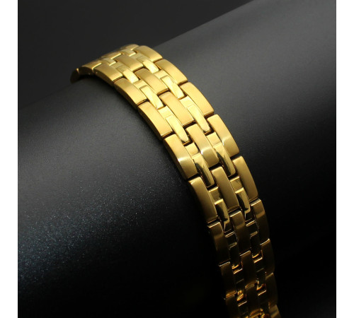 Золотий турмаліновий браслет Ультраміцний Біомагінтний з Титаном, Германієм і Біофотонами Energy 5в1