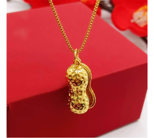 Золота підвіска Арахіс із перлами для цвітіння і Довголіття і Велике Багатство 18 каратів