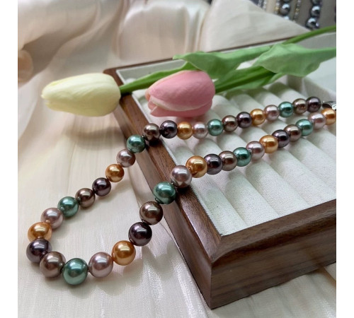 Перлове намисто з браслетом Cartier з Малазійського морського різнобарвних перлів Akoya Клас AAA з фіатом