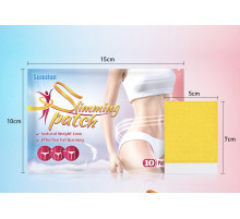 Жироспалювальний пластир для схуднення з імбиром і китайськими травами — Плоский живіт, стрункі ноги 10 шт.