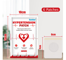 Пластир проти гіпертонії та головного болю "Hypertension Patch Plaster" — швидке полегшення та підтримка 6 шт.