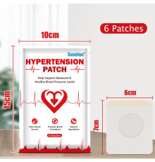 Пластир проти гіпертонії та головного болю "Hypertension Patch Plaster" — швидке полегшення та підтримка 6 шт.