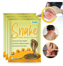 Турмаліновий знеболювальний пластир із отрутою змії, скорпіоном, жабою, павуком і сороконіжкою — від запалень