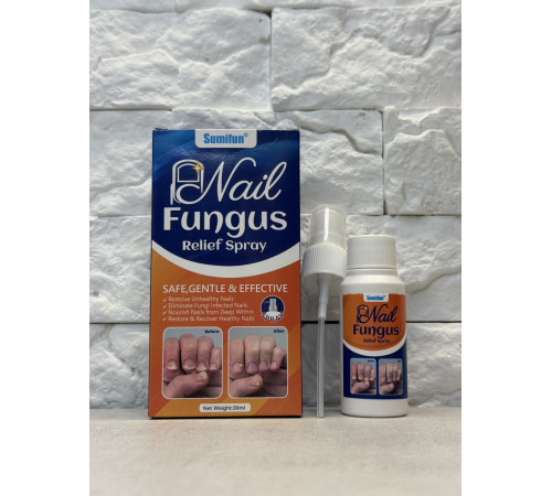 Спрей проти грибка нігтів для терапії інфікованих ушкоджених нігтів