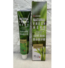 Натуральна Бамбукова Зубна паста з ароматом м'яти, трав і бамбуковою сіллю стійкий аромат на зубах і губах
