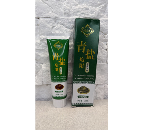 Китайська зубна паста із зеленою сіллю й аконітом має антисептичну та протизапальну дію