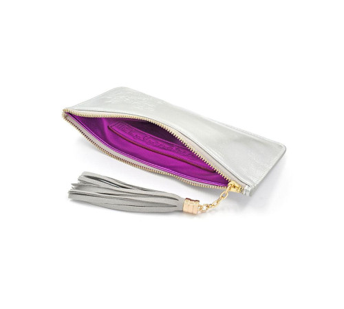 Гаманець Багатства Змії Срібло Ngan Chee Snake Wealth Wallet з мантрами достатку та процвітання