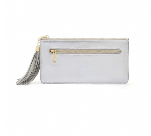 Гаманець Багатства Змії Срібло Ngan Chee Snake Wealth Wallet з мантрами достатку та процвітання