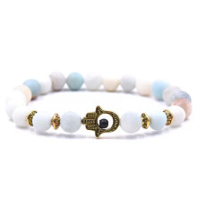 Тибетський Браслет «Рука Фатіми» з авантюрином