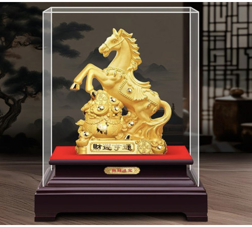 Позолочена Статуетка Кінь Переможця щоб прискорити свій успіх і процвітання
