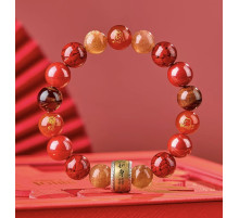 Малазійський Браслет «9 Удач» з кільцем Сакральних Мантр — Процвітання, Захист і Гармонія