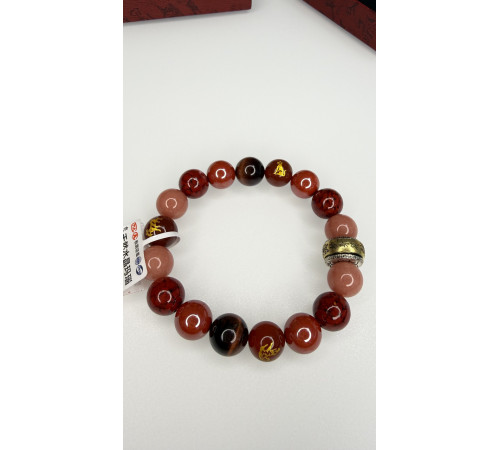 Малазійський Браслет «9 Удач» з кільцем Сакральних Мантр — Процвітання, Захист і Гармонія