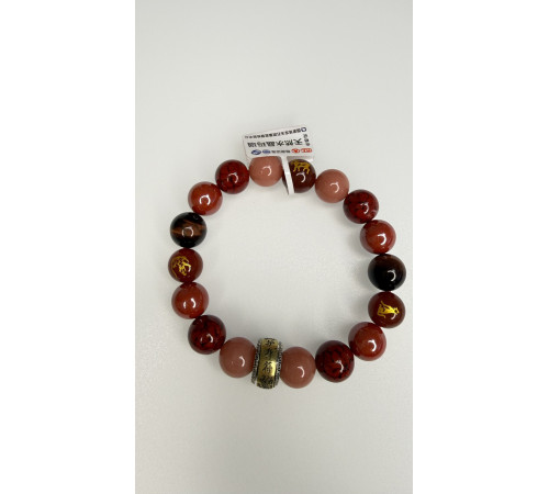 Малазійський Браслет «9 Удач» з кільцем Сакральних Мантр — Процвітання, Захист і Гармонія