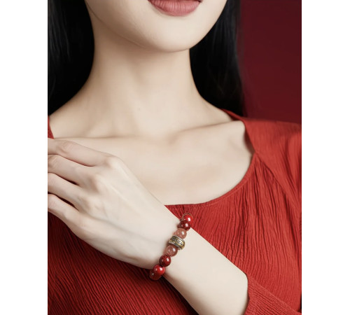 Малазійський Браслет «9 Удач» з кільцем Сакральних Мантр — Процвітання, Захист і Гармонія