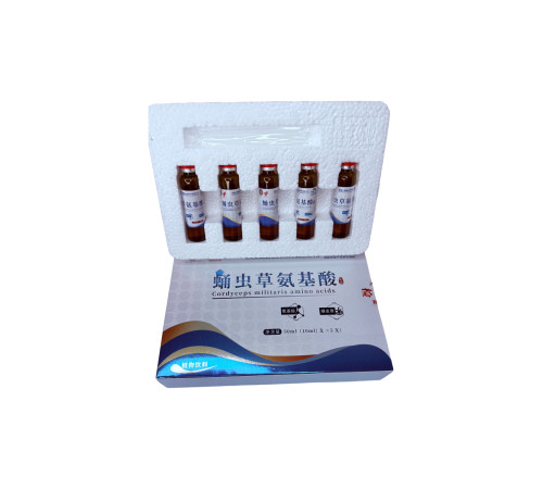 Кордицепс Аміно 蛹虫草氨基酸 Cordyceps Amino Acids Oral 5 флаконів по 10 мл