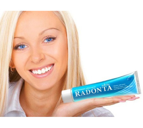 Вибілювальна зубна паста «Radonta White»
