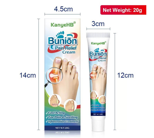 КРЕМ ВІД ШКІРКИ НА НІГЕ (HALLUX VALGUS) Bunion Pain Relief Cream — комфорт, легкість і турбота про ваші ноги щодня