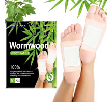 Турмалінові Пластирі для ніг Wormwood Foot Patch з полином — детокс, очищення організму, енергія та відновлення, 10 шт.