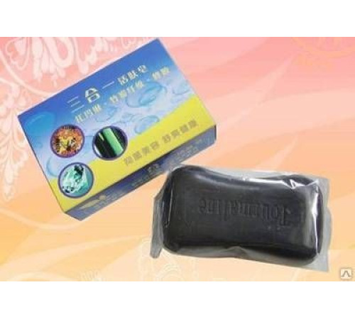 Мило-скраб із турмаліном, прополісом і бамбуковим вугіллям