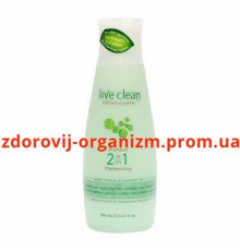 Шампунь-бальзам для волосся "Зелена Земля" Live Clean Green Earth Moisturizing Shampoo-Conditioner