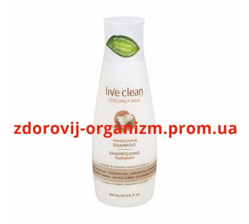Шампунь "Екстра зволоження" "Coconut Milk" зволоження & живлення Live Clean Coconut Milk Moisturizing Shampoo